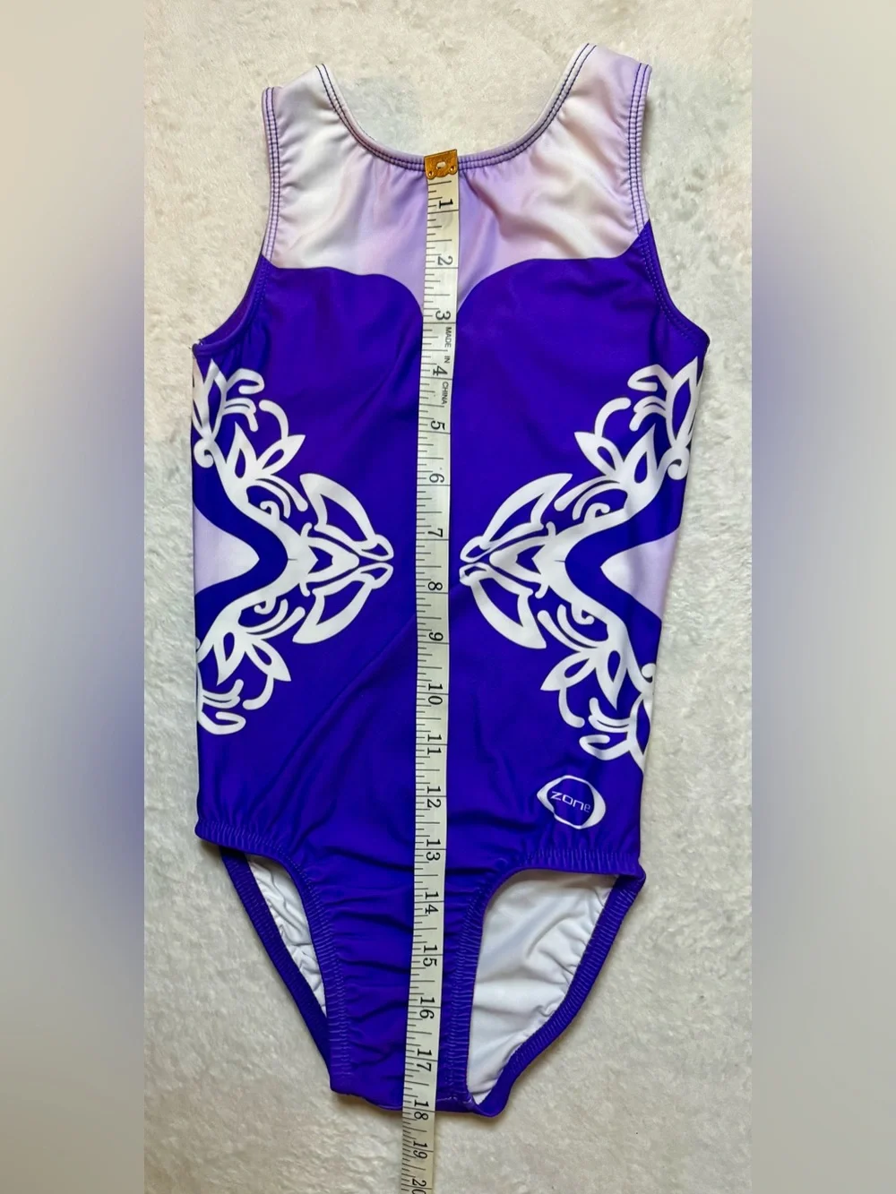 Girls' Youth Medium Purple Zone Gymnastics Leotard